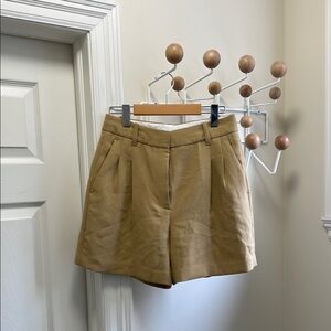 Wilfred High Waist Tan Shorts